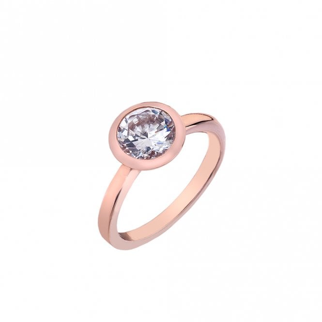 hot diamonds Riflessi Rose Gold Plated Ring