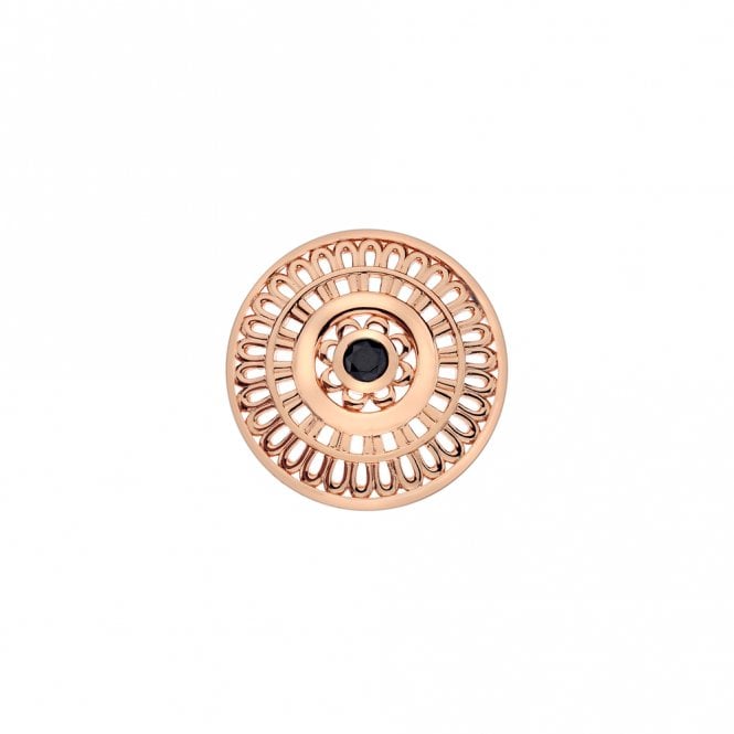 hot diamonds Roman Rose Gold Plated Coin - 25mm