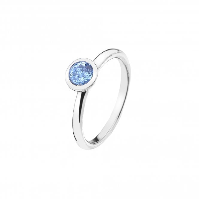 Hot Diamonds Scintilla Blue Peace Ring