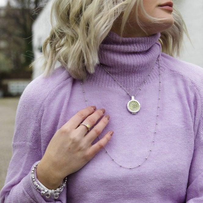 Hot Diamonds Scintilla Peridot Nature Coin - 25mm