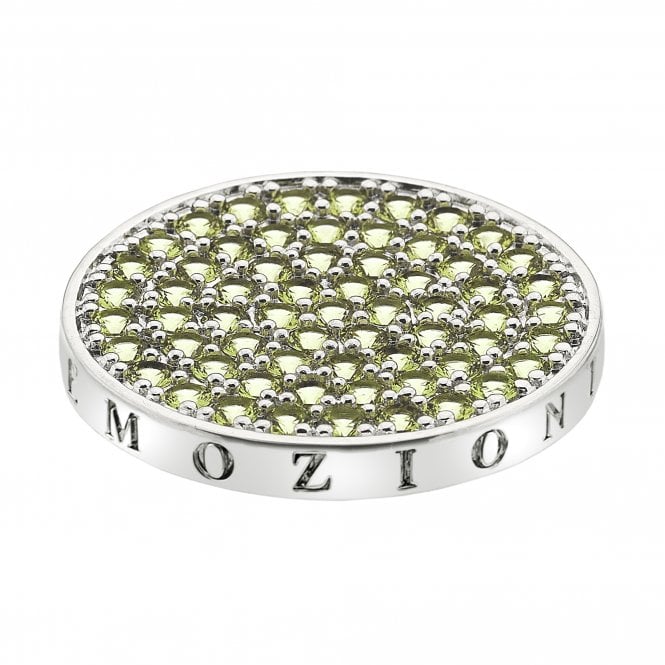 hot diamonds Scintilla Peridot Nature Coin - 33mm