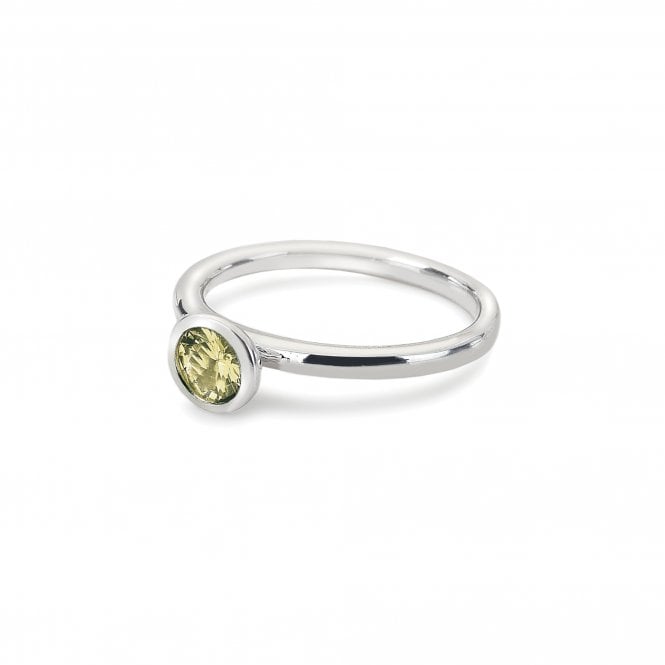 hot diamonds Scintilla Peridot Nature Ring