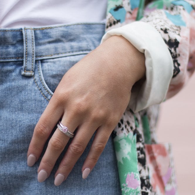 Hot Diamonds Scintilla Pink Compassion Ring