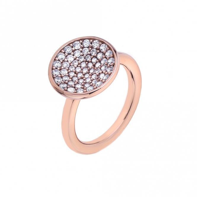 hot diamonds Scintilla Rose Gold Plated Ring