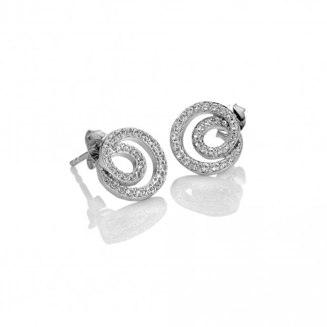 hot diamonds Shimmer Circle Earrings