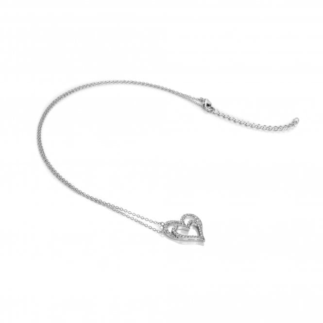 hot diamonds Shimmer Heart Necklace