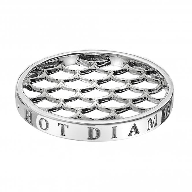 hot diamonds Silver Plated Weaver Coin - 33mm