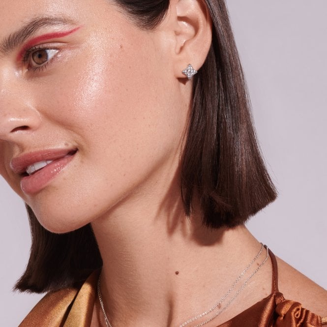 Hot Diamonds Squared Triangle Earrings