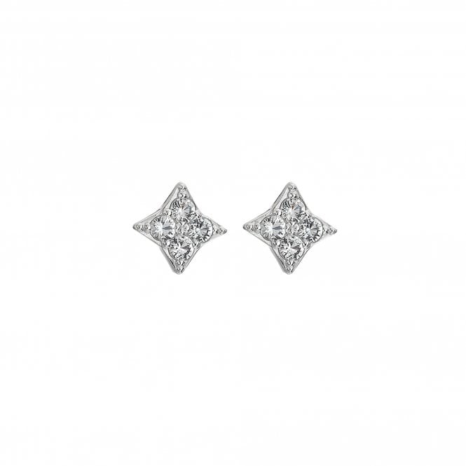 Hot Diamonds Squared Triangle Earrings