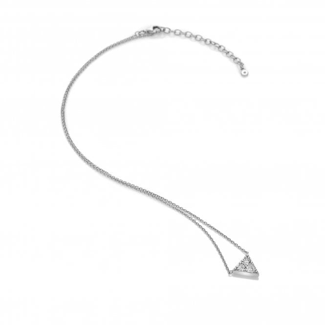 hot diamonds Stellar Triangle Necklace