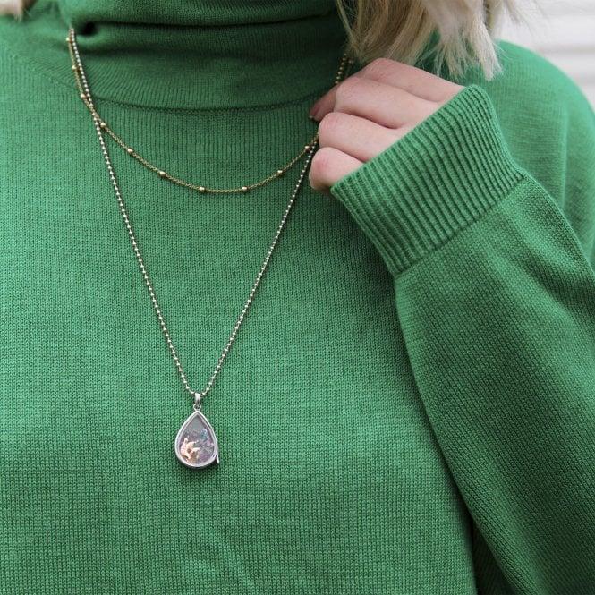 Hot Diamonds Sterling Silver Teardrop Locket