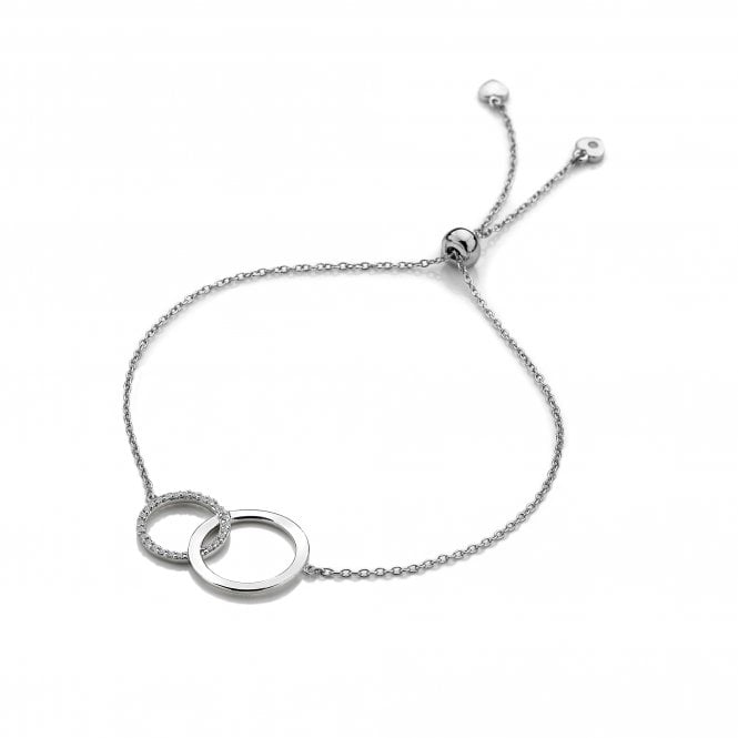 hot diamonds Striking Circle Bracelet