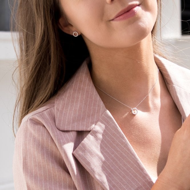 Hot Diamonds Striking Circle Earrings