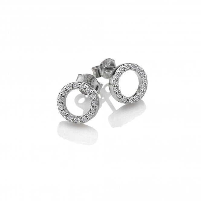 hot diamonds Striking Circle Earrings
