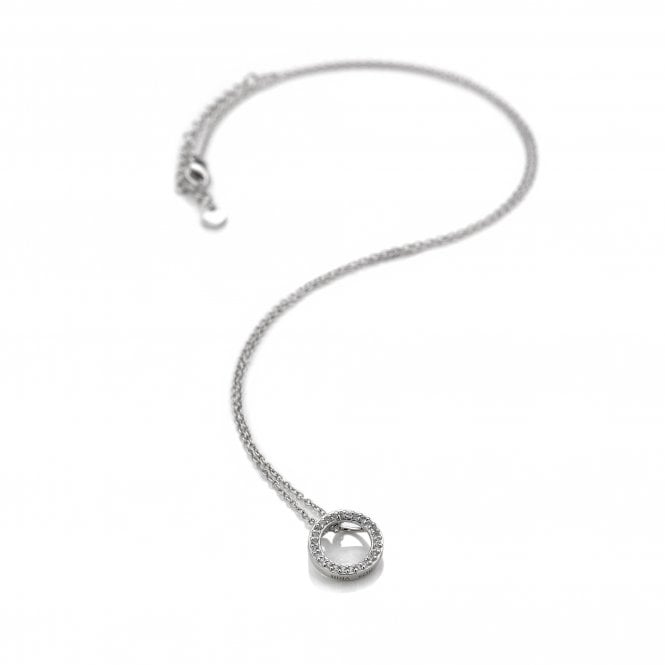 hot diamonds Striking Circle Pendant