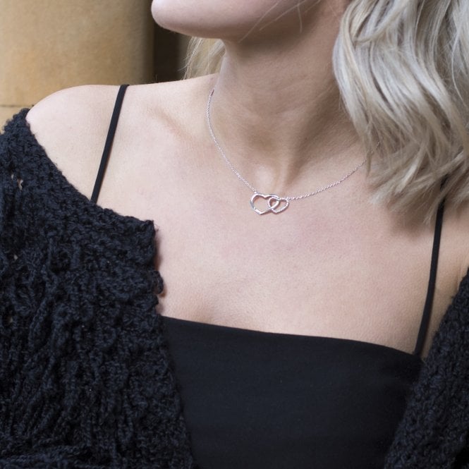 Hot Diamonds Striking Heart Necklace