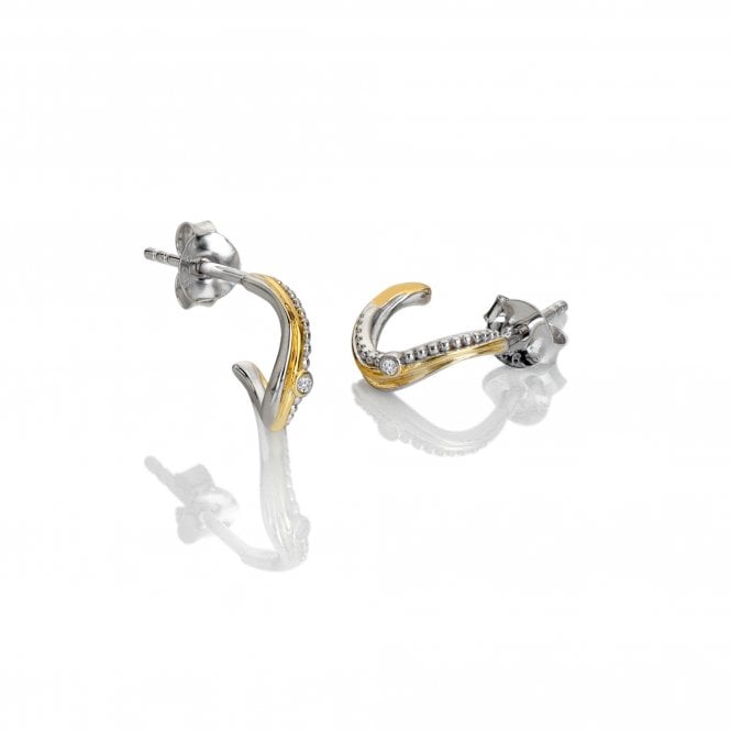 hot diamonds Teardrop Two Tone Earrings