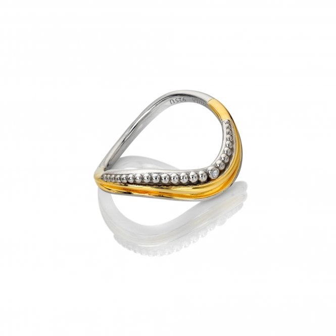 hot diamonds Teardrop Two Tone Ring