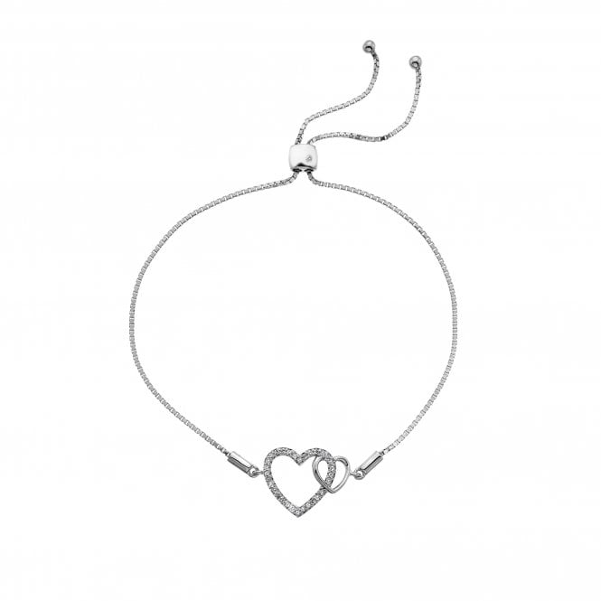 Hot Diamonds Togetherness Open Heart Bracelet