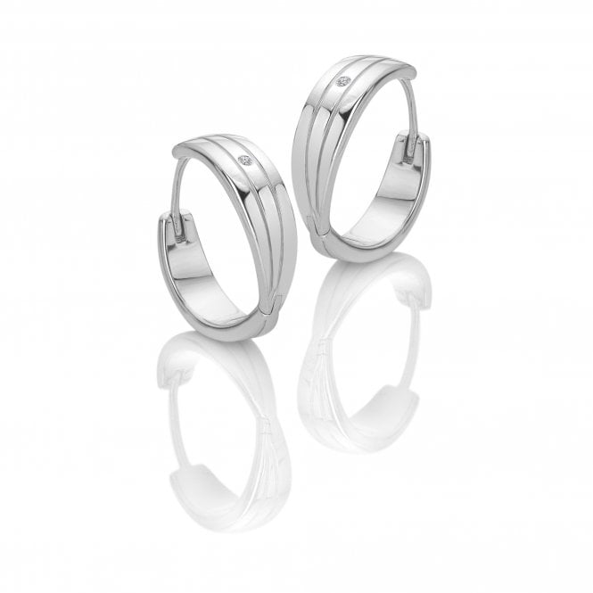 hot diamonds Trio Hoop Earrings