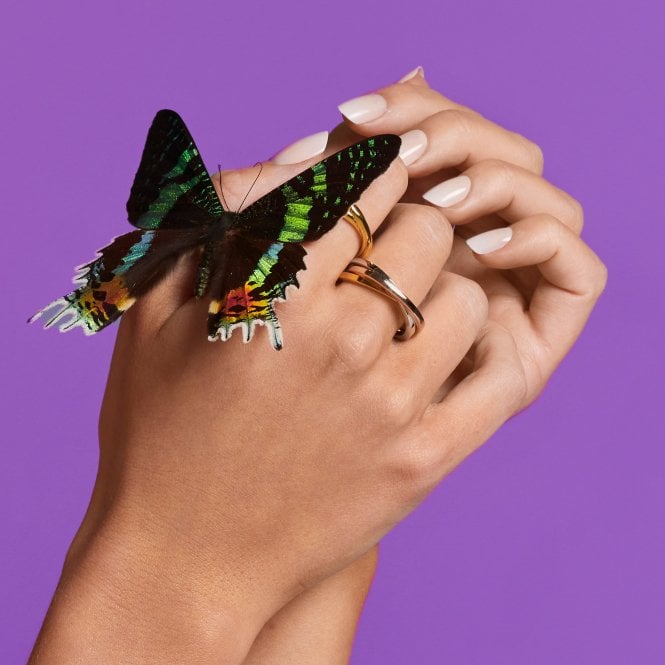 Hot Diamonds Trio Ring - Tri-colour