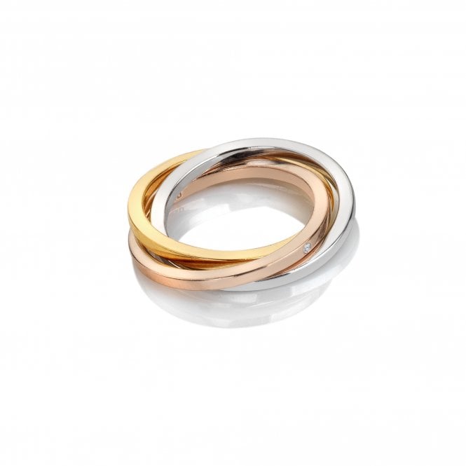 hot diamonds Trio Ring - Tri-colour