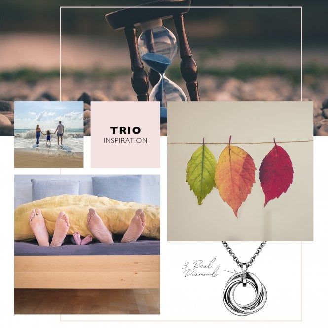 Hot Diamonds Trio Teardrop Pendant