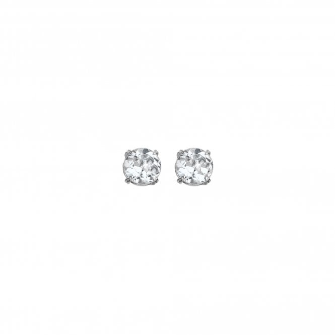 Hot Diamonds White Topaz Solitaire Earrings