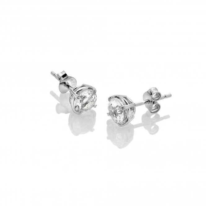 hot diamonds White Topaz Solitaire Earrings