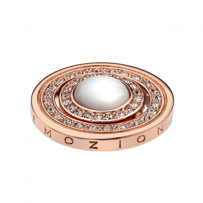 hot diamonds Innocence and Healing Rose Gold Plated Coin - 25mm