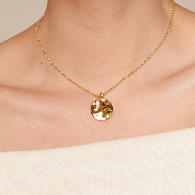 Hot Diamonds June Birthstone Circle Pendant - Yellow Gold Plate