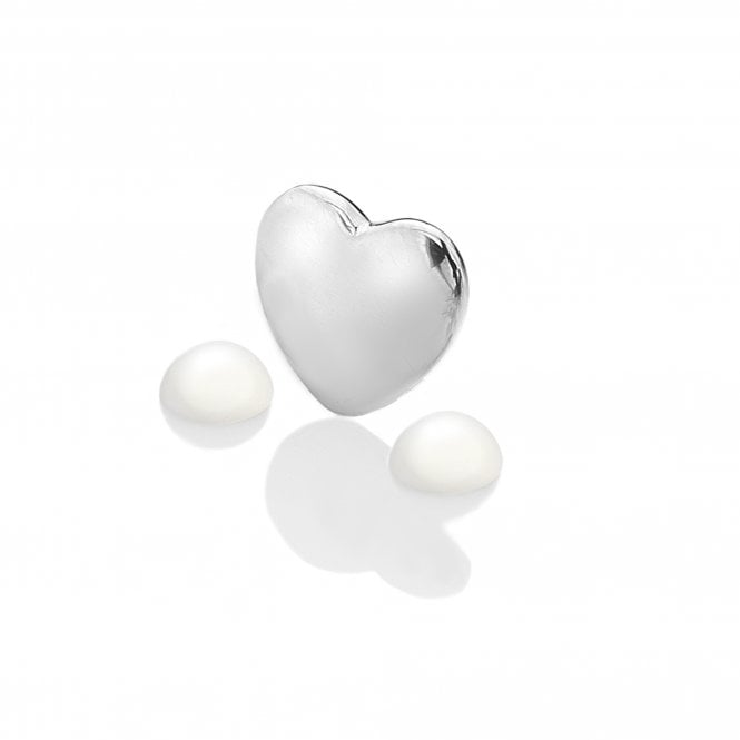 hot diamonds June - Sterling Silver Heart with Moonstone Cabochons