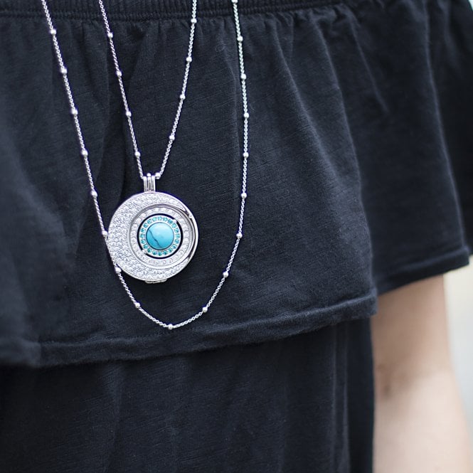 Hot Diamonds Mezzaluna Sterling Silver Coin Keeper - 33mm