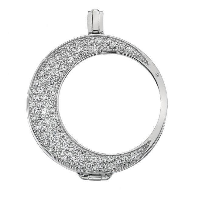Hot Diamonds Mezzaluna Sterling Silver Coin Keeper - 33mm