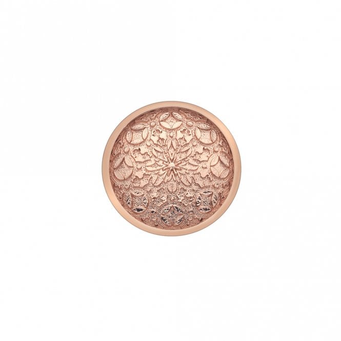 hot diamonds Mystical Map Rose Gold Plated Coin - 25mm