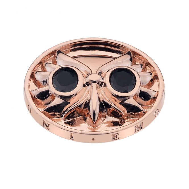 hot diamonds Overjoyed Owl Rose Gold Plated coin - 33mm