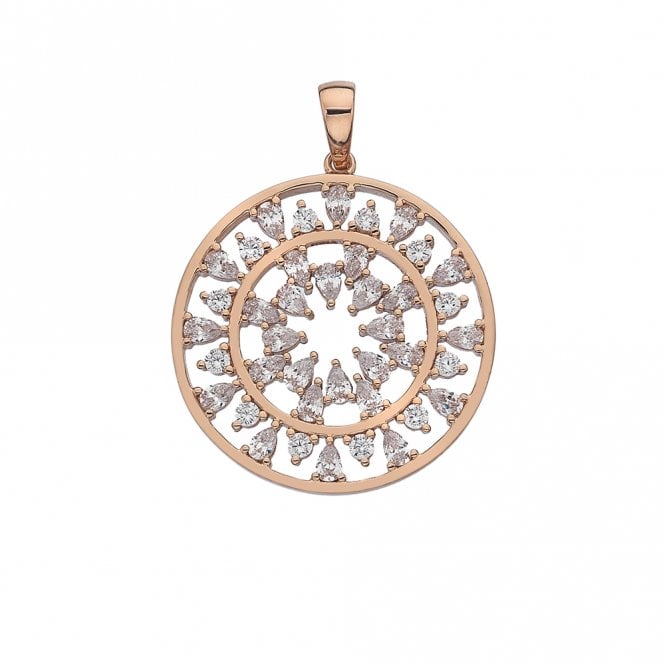 hot diamonds Passion Layer Pendant - Rose Gold Plated