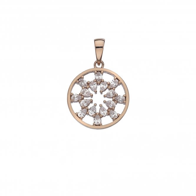 hot diamonds Passion Layer Pendant - Rose Gold Plated