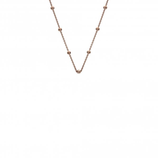 hot diamonds Rose Gold Plated Intermittent Bead Chain 18inches
