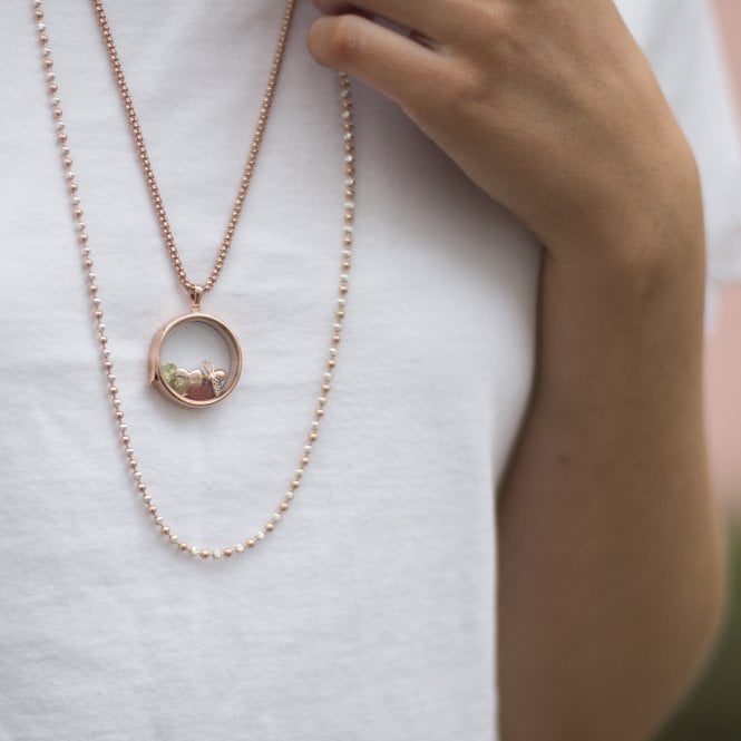 Hot Diamonds Rose Gold Plated Sterling Silver Bee With Peridot Cabochons