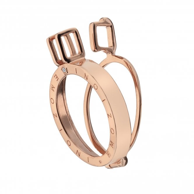 hot diamonds Rose Gold Plated Sterling Silver Coin Keeper - 25mm