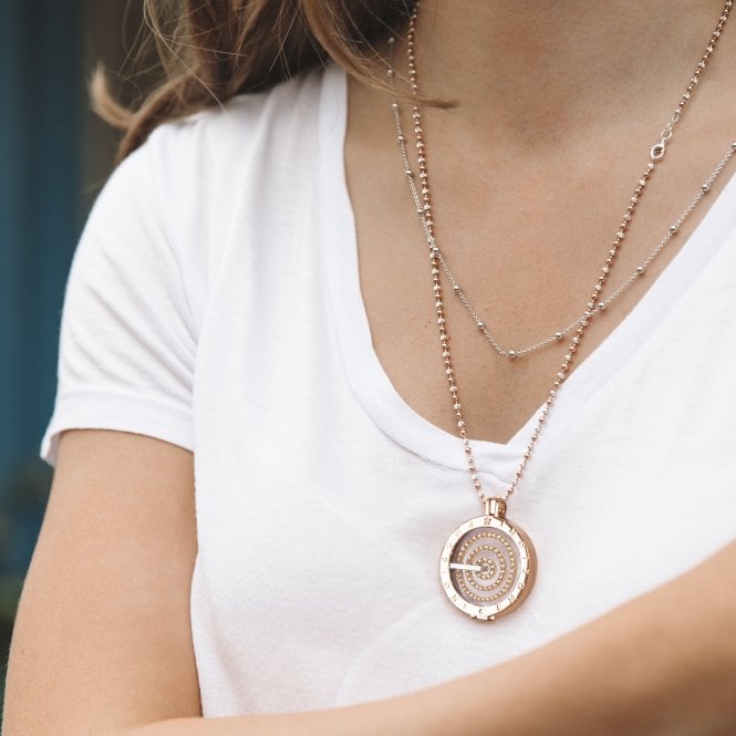 Hot Diamonds Rose Gold Plated Sterling Silver Coin Keeper - 33mm