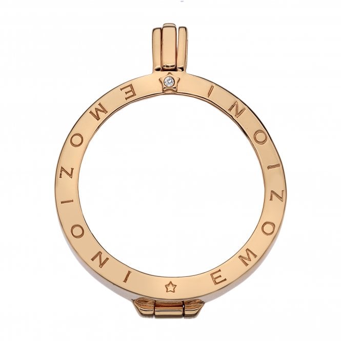 Hot Diamonds Rose Gold Plated Sterling Silver Coin Keeper - 33mm