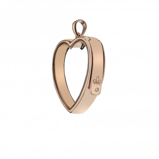 hot diamonds Rose Gold Plated Sterling Silver Large Love Locket