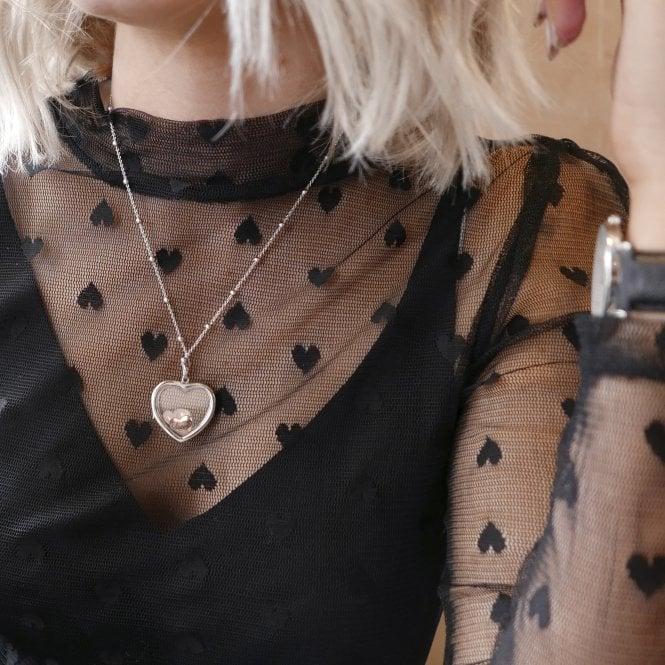 Hot Diamonds Rose Gold Plated Sterling Silver Sister Charm With Rose Quartz Cabochons