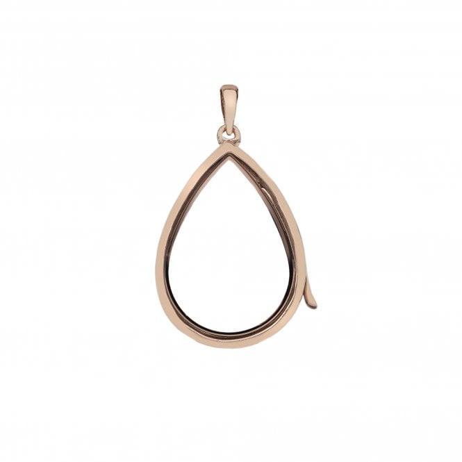 Hot Diamonds Rose Gold Plated Sterling Silver Teardrop Locket