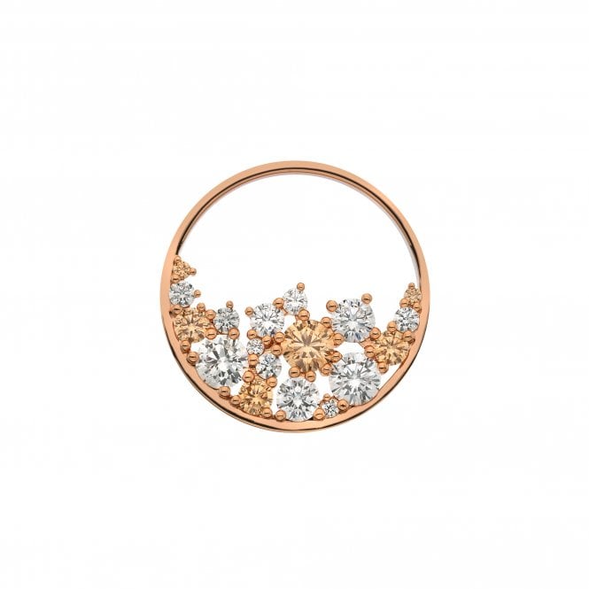 Hot Diamonds Spirito Liberio Champagne Coin - Rose Gold Plate - 33mm