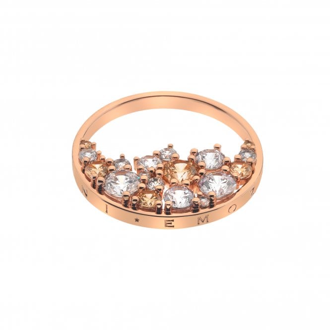 hot diamonds Spirito Liberio Champagne Coin - Rose Gold Plate - 33mm