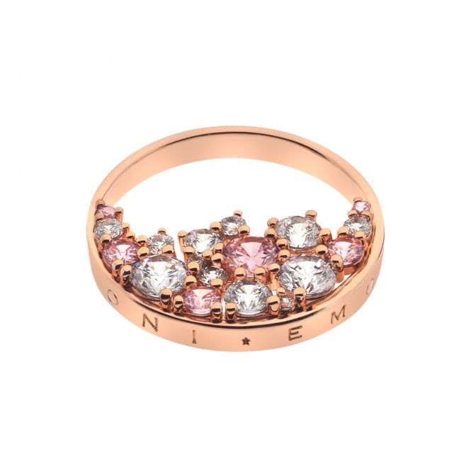 hot diamonds Spirito Liberio Pink Coin - Rose Gold Plate - 25mm
