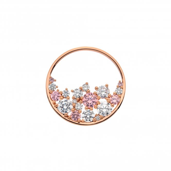 Hot Diamonds Spirito Liberio Pink Coin - Rose Gold Plate - 33mm